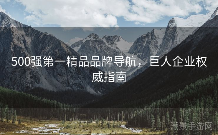 500强第一精品品牌导航，巨人企业权威指南