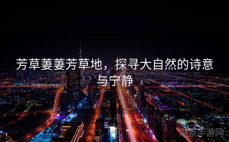 芳草萋萋芳草地，探寻大自然的诗意与宁静