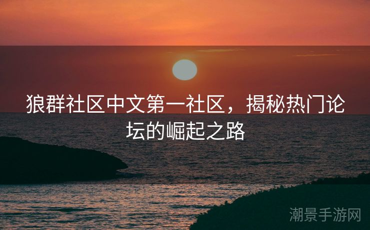 狼群社区中文第一社区，揭秘热门论坛的崛起之路