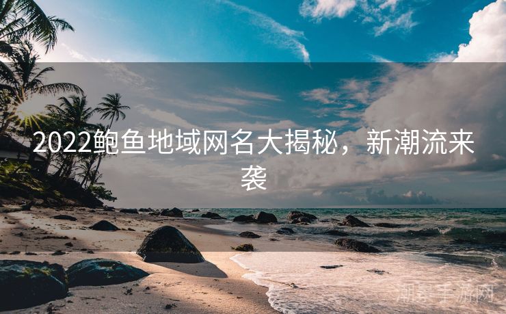 2022鲍鱼地域网名大揭秘，新潮流来袭