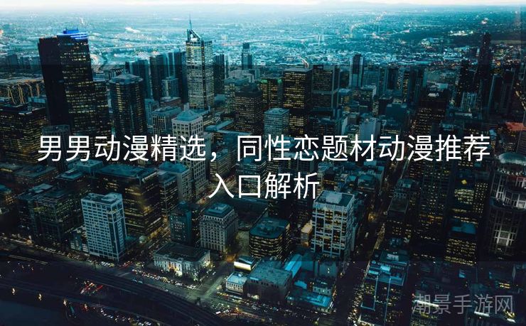 男男动漫精选，同性恋题材动漫推荐入口解析