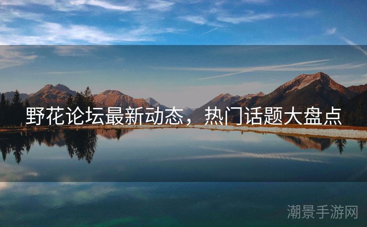 野花论坛最新动态，热门话题大盘点