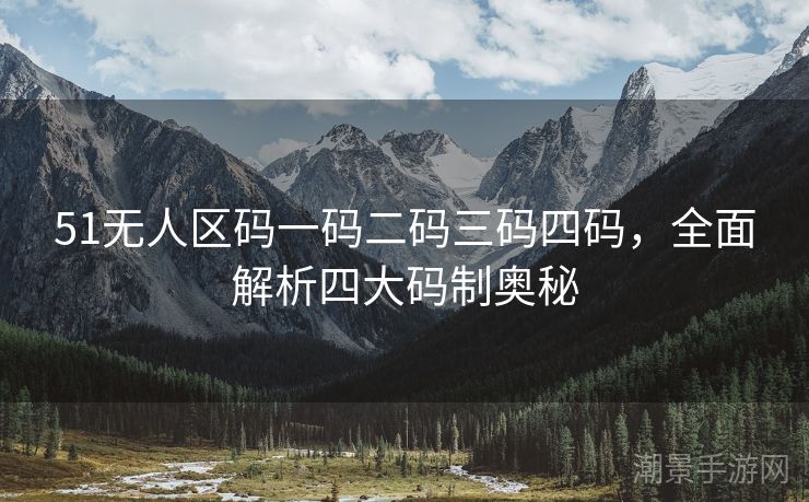 51无人区码一码二码三码四码，全面解析四大码制奥秘