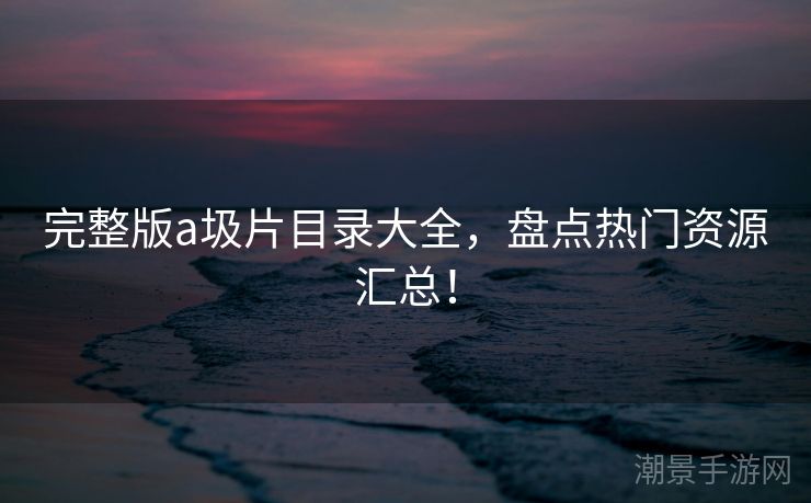 完整版a圾片目录大全，盘点热门资源汇总！