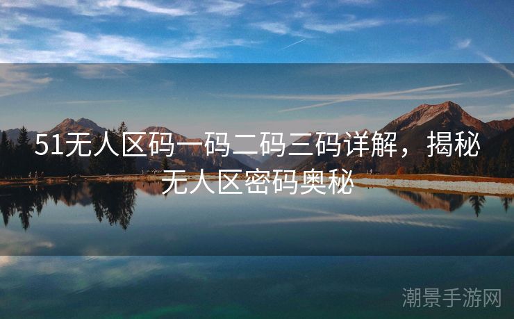 51无人区码一码二码三码详解，揭秘无人区密码奥秘