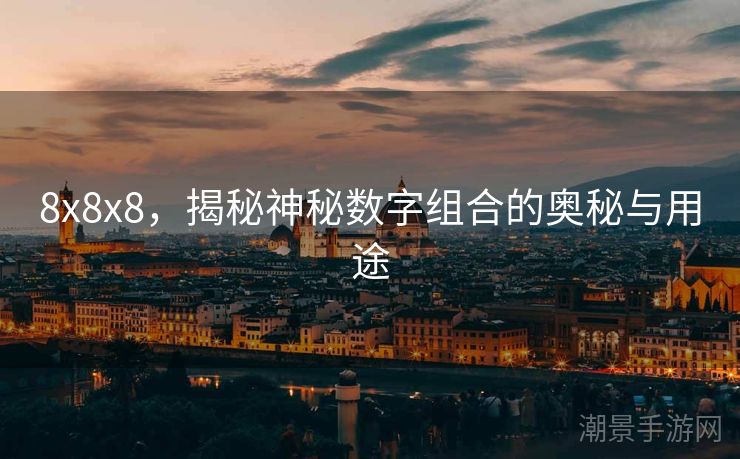 8x8x8，揭秘神秘数字组合的奥秘与用途