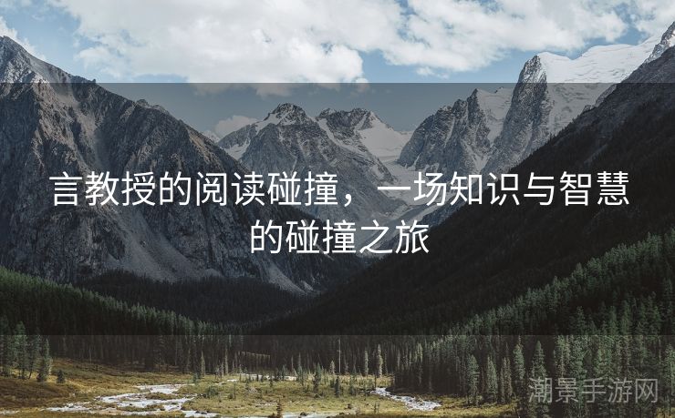 言教授的阅读碰撞，一场知识与智慧的碰撞之旅