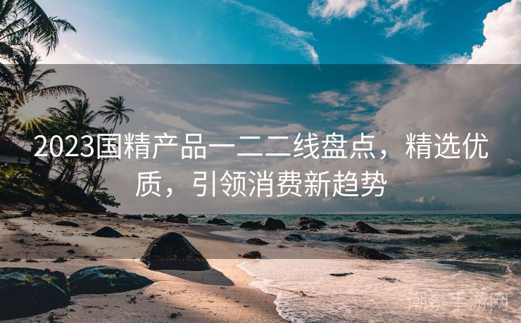 2023国精产品一二二线盘点，精选优质，引领消费新趋势