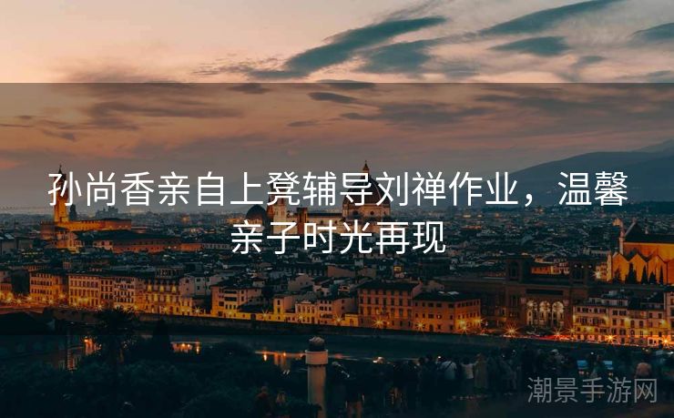 孙尚香亲自上凳辅导刘禅作业，温馨亲子时光再现