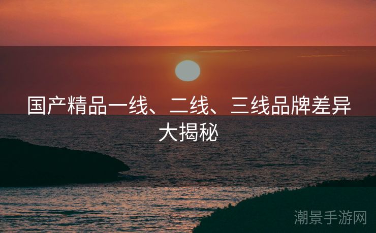 国产精品一线、二线、三线品牌差异大揭秘