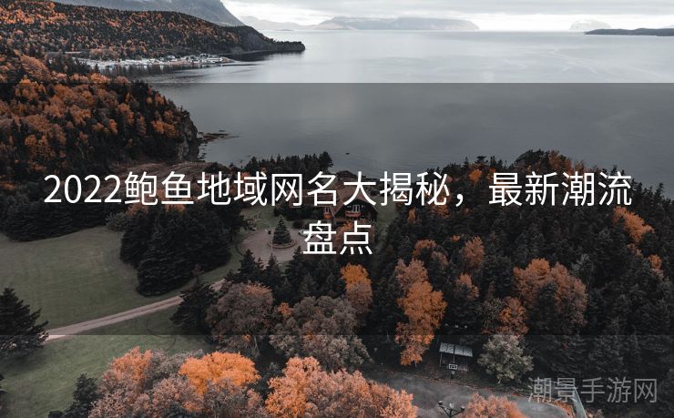 2022鲍鱼地域网名大揭秘，最新潮流盘点