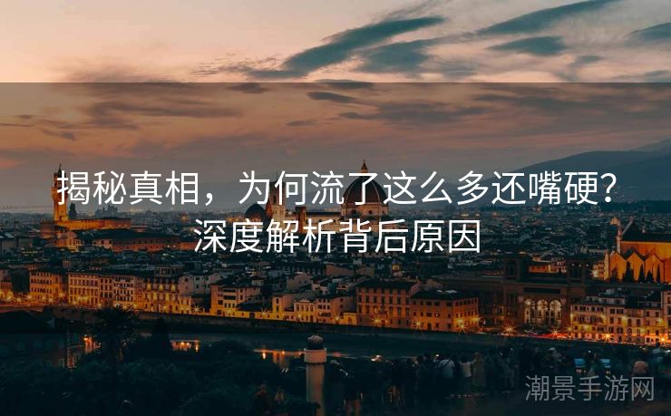 揭秘真相，为何流了这么多还嘴硬？深度解析背后原因