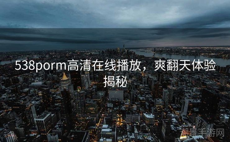 538porm高清在线播放，爽翻天体验揭秘