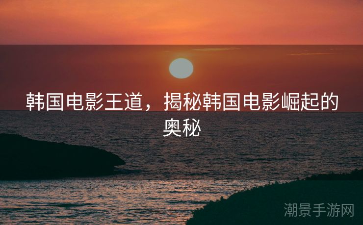 韩国电影王道，揭秘韩国电影崛起的奥秘