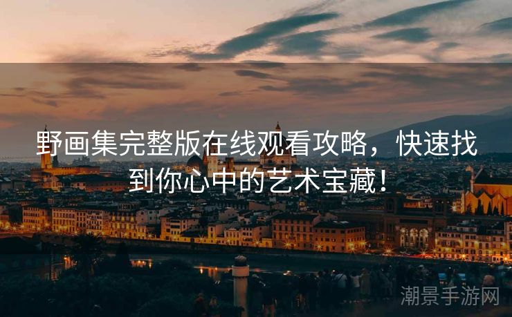 野画集完整版在线观看攻略，快速找到你心中的艺术宝藏！