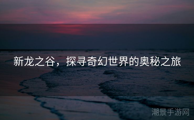 新龙之谷，探寻奇幻世界的奥秘之旅