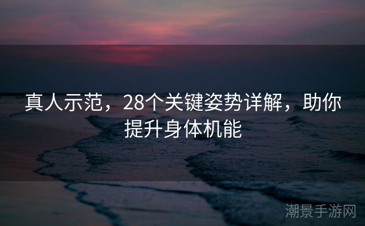 真人示范，28个关键姿势详解，助你提升身体机能