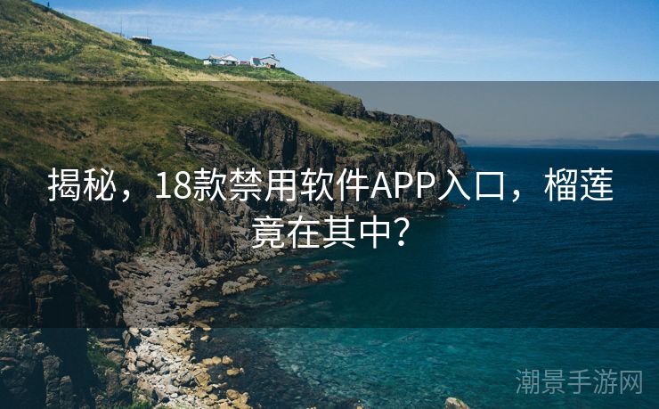 揭秘，18款禁用软件APP入口，榴莲竟在其中？