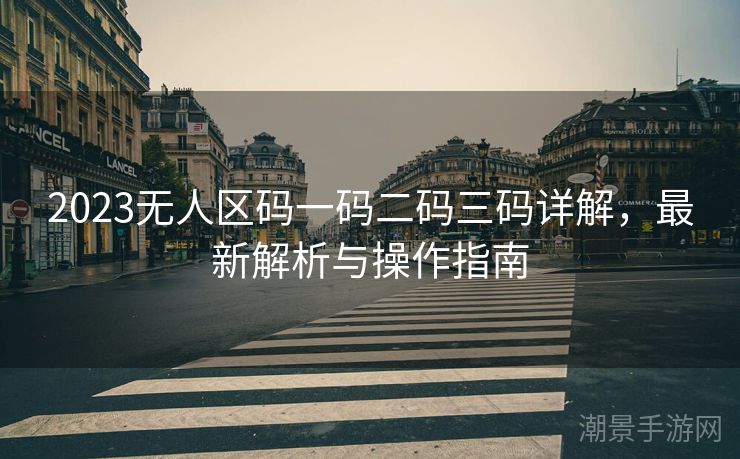 2023无人区码一码二码三码详解，最新解析与操作指南