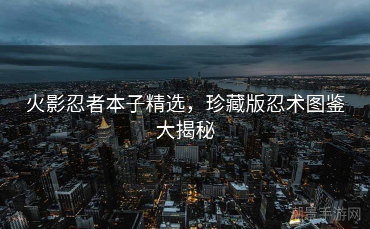 火影忍者本子精选，珍藏版忍术图鉴大揭秘