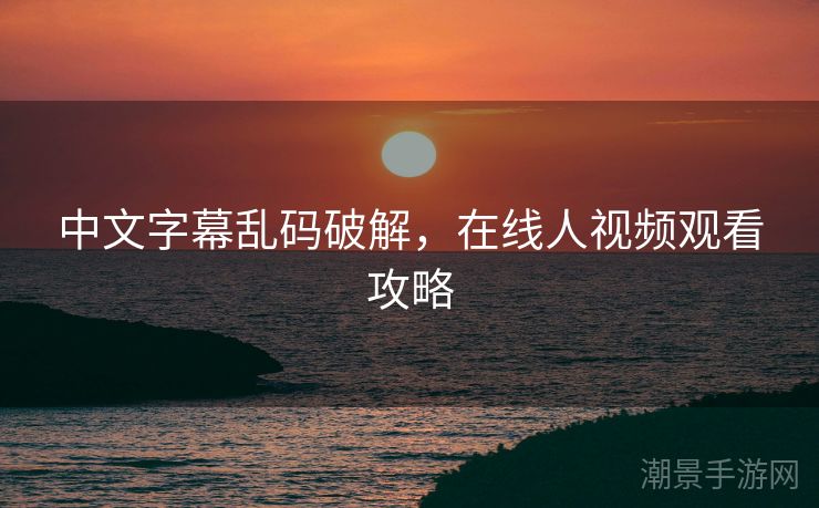 中文字幕乱码破解，在线人视频观看攻略