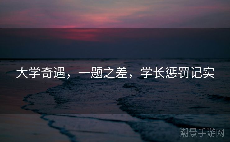 大学奇遇，一题之差，学长惩罚记实