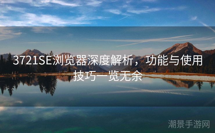 3721SE浏览器深度解析，功能与使用技巧一览无余