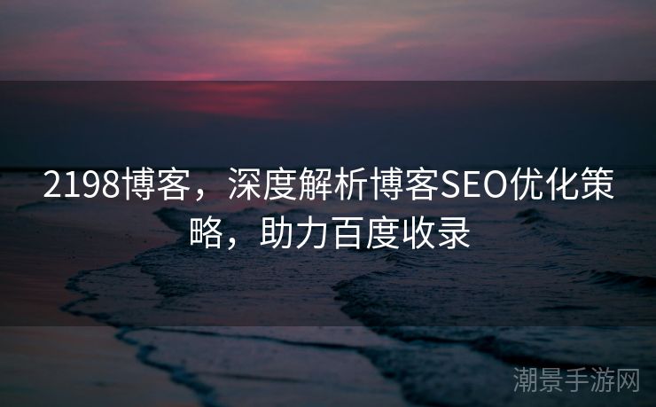 2198博客，深度解析博客SEO优化策略，助力百度收录