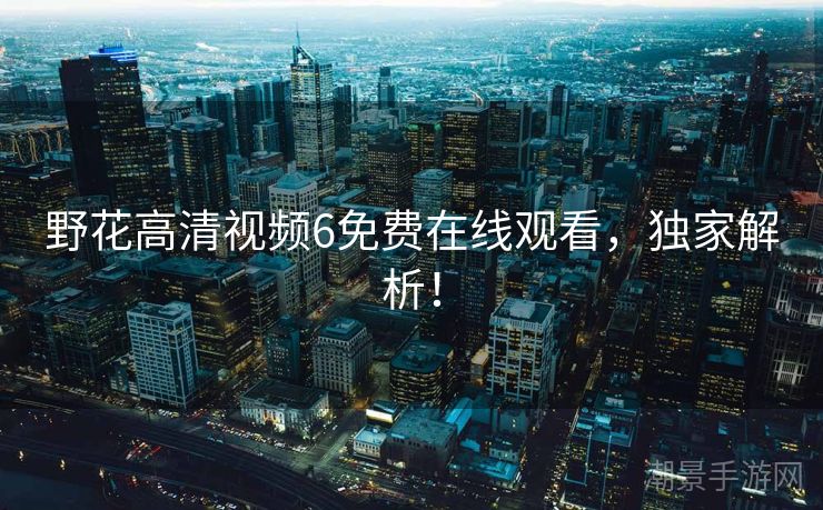 野花高清视频6免费在线观看，独家解析！