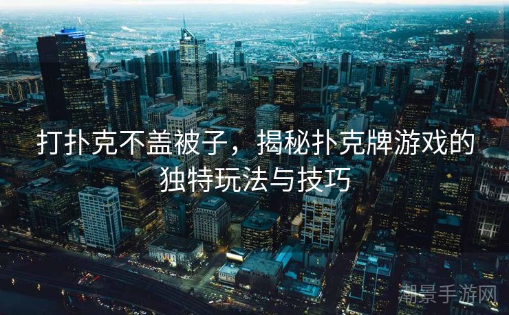 打扑克不盖被子，揭秘扑克牌游戏的独特玩法与技巧