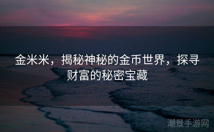金米米，揭秘神秘的金币世界，探寻财富的秘密宝藏
