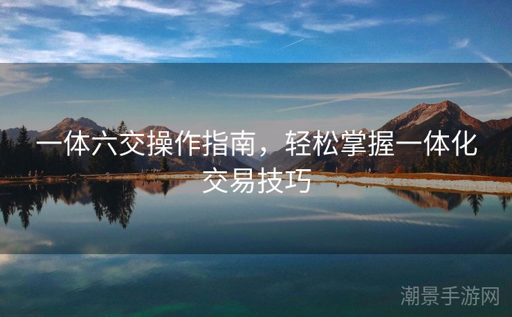一体六交操作指南，轻松掌握一体化交易技巧