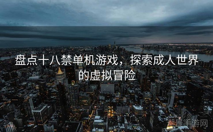 盘点十八禁单机游戏，探索成人世界的虚拟冒险