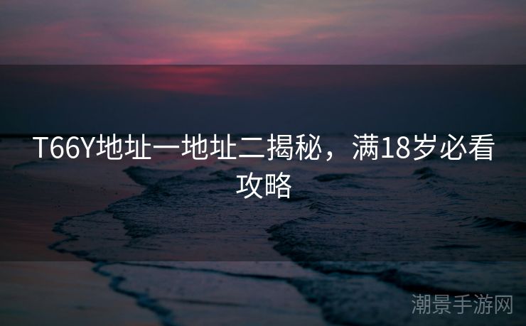 T66Y地址一地址二揭秘，满18岁必看攻略