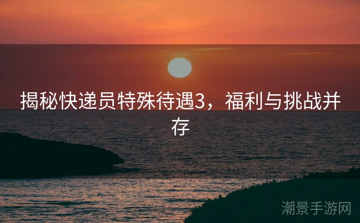 揭秘快递员特殊待遇3，福利与挑战并存