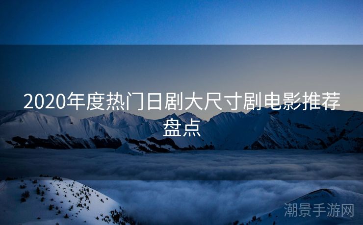 2020年度热门日剧大尺寸剧电影推荐盘点